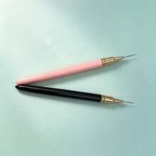 Luxury Black Pink Nail Liner Brush Ultra‑Thin Detail Drawing Pen For Manicure Art DIY - Multicolor - View 7
