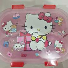Sanrio 1pc Hello Kitty & My Melody 4-Compartment Odor-Proof Lunch Box - 1750ml Extra Large Capacity Bento Box. Microwave Plastic, Sealed Divided Container, Cute Anime Character Design, Portable Lunch Box Suitable For School, Office, Travel - Sanrio Fan Gift, Student Lunch Box, Leak-Proof Design, Double Layer Container, Birthday Gift, Back To School - Multicolor - View 11