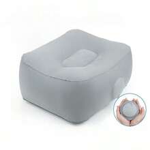 1pc Portable Inflatable Foot Stool, Travel Foot Pillow, Airplane & High-Speed Train Footrest, Office Foot Cushion, Suitable For Office Desk, Home Sofa, Long-Distance Flight, Car Travel, Camping, One-Touch Inflation, Lightweight & Easy To Store, Relieve Leg Fatigue, Improve Long-Sitting Discomfort - Multiple Styles - View 9