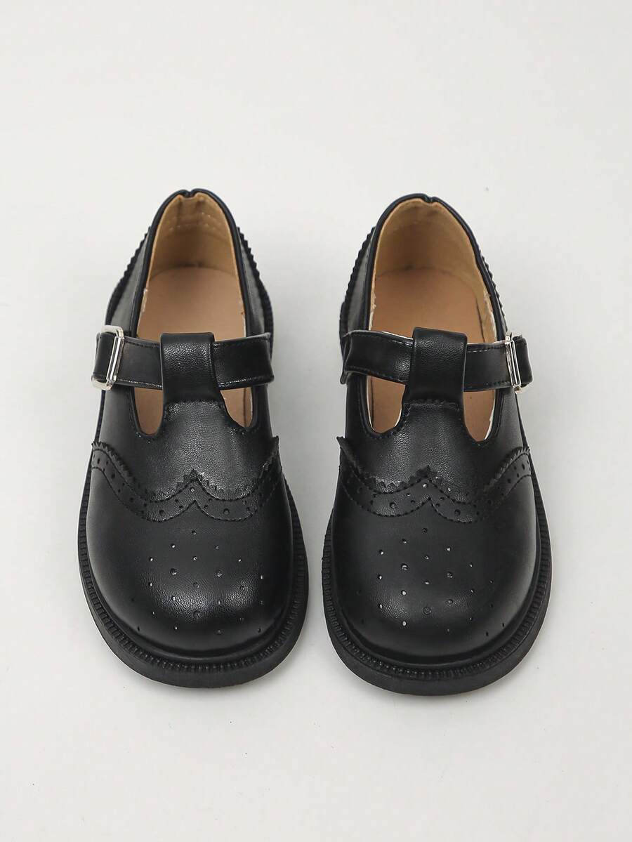 XfxfA New /Academy Style Hook And Loop Slip-On Shoes, Fashionable And Versatile, Suitable For Children To Wear At School/Outdoors/Shopping - Black - View 1