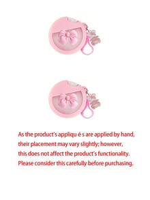 Transparent Empty Alcohol Spray Bottle, Pink Bow Hand Sanitizer Bottle, Travel Hook Keychain, 3D Bow Design Hand Sanitizer/Perfume Bottle With Bear. Reusable Portable Empty Bottle, Refillable, Cosmetic Container, Suitable For Liquid Lotion - Multicolor - View 9
