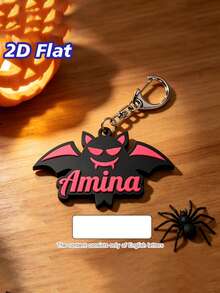 Customized Halloween Name Letter Key Chain, Spider Web Spider Letter Bag Pendant, Commemorative Gift For Friends. - Multicolor - View 16