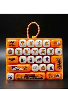 1 Peça Brinquedo de Teclado Grade de 26 Teclas para Alívio de Estresse de Halloween, Chaveiro Portátil de Encanto de Bolsa, Presente de Halloween, Presente Perfeito, Envio Aleatório - Multicolorido - Visão 10