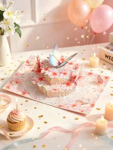 1pc Rose Bouquet 3D Pop-Up Greeting Card - Unique Floral Decorative Design, Handwritten Message Function, Made Of Premium Paper, Suitable For Parents, Friends, Grandparents - Unique Creative Birthday Gift - Single Piece - View 3