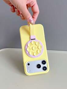 Celebrity Style Magnetic Phone Stand Mirror Suction Cup Hidden Integrated Macaron Internet Celebrity INS Style Cute Versatile 3-In-1 Stand Desktop Folding + Makeup Mirror + Magnetic Stand - Multicolor - View 4