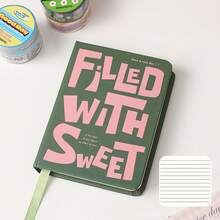 1pc Pocket Notebook, Vintage Hard Cover A7 Size, Mini Portable 96 Sheets Line Pages Diary Memo Office School Book, Back To School Gift - Multi Colors - View 12