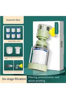 3/2/1pc 360° Rotating Faucet Filter - Water Purification Accessory, Leak-Proof Filtration Function. Removes Impurities From Water, Suitable For High Flow Use, Easy To Install, Applicable For Kitchen, Bathroom, Coffee Shop, School, Back To School - Multicolored. - View 13