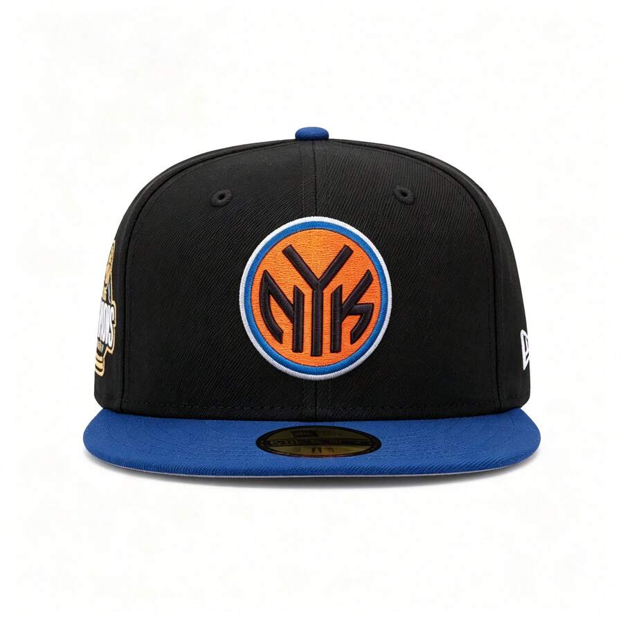 New Era New York Knicks Black NBA Champions Cap 77720 - Black - View 1
