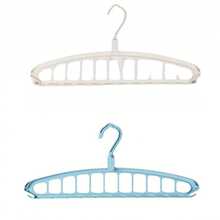 1pc Space-Saving Multi-Function Clothes Hanger, Plastic Wardrobe Storage Rack, Portable Foldable Clothes Hanger, Suitable For Wardrobe Storage, Travel Essential - Multicolor - View 12