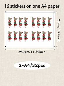 LICVIC Custom Christmas Letter Name Stickers, Festive Personalized Holiday Gift Tag Labels, Merry Christmas Present Box Seals For Gift Wrapping & Party Favors, Customized Alphabet Decals, Customizable Xmas Sticker Gift For Family & Friends, Christmas Gift - Style D - View 9