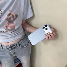 適用於 iPhone 18 Pro Max 18 Pro 17 Pro 17 Pro Max 17 液態矽膠 3 層全包覆軟膠橡膠手機殼，清新夏季配色，防震保護殼附防刮微纖維內裡，相容 iPhone 13 11 16 Pro Max 15 14 Plus 12 Mini XS Max 7 8 Plus - 銀色 - 查看 8