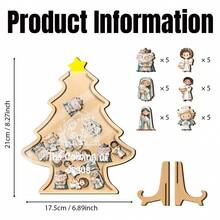 1pc Christmas Tree Reward Jar Set With Decorative Base And Reward Tokens, Perfect For Home Learning And Christmas Gifts. Elegant Tree Design, Ideal For Home Reward Management And Seasonal Gift Exchange - A - View 4