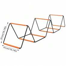 Shoze Orange Agility Speed Ladder, Available In 8 Or 12‑Rung Sizes, Complete With Carry Bag For Outdoor Sports Training Sessions - 8 Grids - View 4