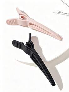 Large Matte Long Seamless Alligator Hair Clip, Bangs Clip For Blow Drying, Sectioning And Fixing Hair Strands, Minimalist Solid Color Suitable For Makeup Styling And Fixing Flyaways, Can Be Used As A Daily Beauty Gift - Multicolor - View 10