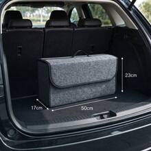 Car Storage Box, Portable Foldable Felt Storage Box, Car Tool Storage Box, Convenient Luggage Storage, Multiple Sizes Available - Universal Type - View 12