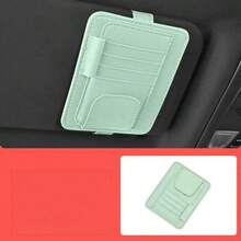 Car Sun Visor Organizer Clip, Multifunctional Interior Glasses Holder, Card Holder, ID Clip, Ticket & Business Card Storage Pouch - A - View 17