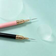 Luxury Black Pink Nail Liner Brush Ultra‑Thin Detail Drawing Pen For Manicure Art DIY - Multicolor - View 3