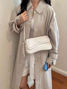 New Versatile Shoulder Bag - White - View 3