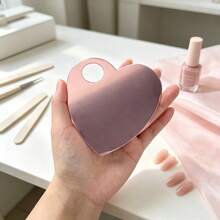 1pc Heart-Shaped 2-In-1 Fake Nail Display Board & Nail Color Palette, Acrylic Handheld Nail Sample Display Tray, Multi-Function Nail Color Palette, Nail Rhinestone & Glitter Storage Box - Multicolor - View 13