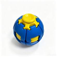1pc 3D Printed Press & Spin Stress Relief Ball Halloween Finger Spinner Toy Random Color - Multicolor - View 7