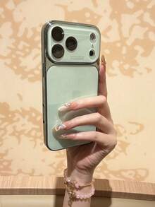 奢華純色亮面手機殼，相容 iPhone 17 Pro Max 16 15 14 13 12 11 Pro Max，鏡頭保護，極簡純色可愛優雅手機殼，相容 iPhone 17 Pro Max 16 Pro Max 17 Pro 15 Pro Max 14 Pro Max 13 Pro Max，新款手機殼相容 iPhone 18 Pro Max 18 Pro，手機保護殼 - 彩色 - 查看 3