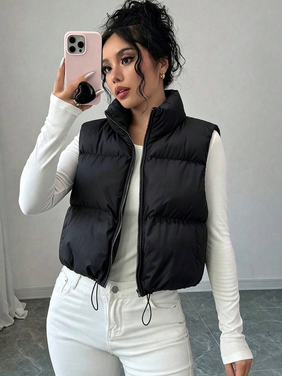 Women Gilets - Black - View 1