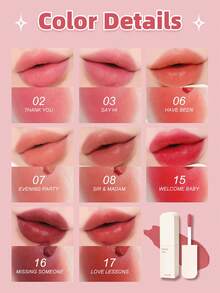 4U2 Matte Glossy Lip Mud, Tahan Lama Tidak Pudar, Tekstur Krim Seperti Kue, Sentuhan Lembut Selembut Sutra, Tahan Air dan Tahan Keringat - #17 PELAJARAN CINTA - View 7