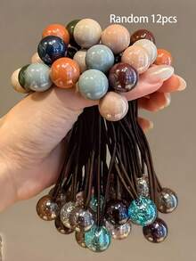 12C Includes Bright Orange, Random Colors, Whether Braiding, Ponytail Or Exquisite Hairstyle, Can Easily Create Vibrant Looks - Multicolor - View 6