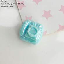 High Quality Acrylic UV Color Camera Vertical Hole Bead, DIY Christmas Holiday Bracelet, Mobile Phone Chain Pendant Accessories - Multicolor - View 8