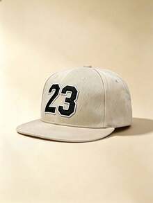1pc Men Women 23 Number Embroidered Snapback Cap Adjustable Flat Brim Hip Hop Baseball Hat For Street Sports Daily Wear - Multicolor - View 11
