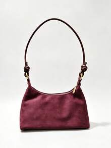 BAILEE A Stylish, Avant-Garde, Solid-Colored Shoulder Bag With Stud Embellishments And A Knotted Strap Design.Great For Fashion Outfits And As A Gift Option. - Multicolor - View 6