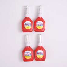 4Pcs Quick‑Dry White Correction Fluid, Metal Nozzle White Out Liquid Bottle, Portable Student Office Writing Correction Stationery - 4pcs - View 6