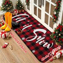 1/2/3 buah Karpet Dapur Bertema Natal, Karpet Dapur Flanel, Nyaman, Lembut, Menyerap Air, Anti Selip, Dapat Dicuci dengan Mesin, dengan Alas Anti Selip, Cocok untuk Berbagai Suasana: Pintu Masuk, Ruang Tamu, Kamar Tidur, Dapur, Ruang Makan, Kamar Mandi, Ruang Cuci, Lorong, Keset Dekorasi Rumah Liburan Natal - MultiWarna - View 11