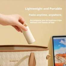 Portable Foldable Strong Adhesive Mini Lint Roller Set With Dust Cover, 180° Foldable Compact Design, Essential For Home, Office And Travel - Multicolor - View 2