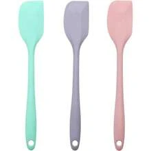 1/3pcs Silicone Scraper Set, Small Heat-Resistant Silicone Scraper, Flexible For Kitchen Baking, Cooking, Mixing And Scraping, Seamless One-Piece Design - Multicolor - View 9
