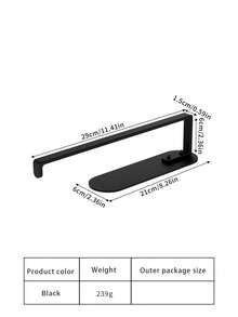 Carbon Steel Under Cabinet Paper Towel Holder, Keeps Paper Rolls Organized, Easy One-Handed Tearing, Suitable For Standard Kitchen Paper Towels, Ideal For Home Kitchens, Rental Apartments And Campers, Saves Countertop Space, Keeps Cooking Area Neat And Tidy - Multicolor - View 13