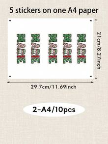 LICVIC Custom Christmas Name Stickers, Personalized Holiday Letter Decals, Customized Gift Wrap Labels, Customizable Name Stickers For Presents, Christmas Party Decor, Xmas Label Sticke, Holiday Envelope Seals, Holiday Gift Tags 2026,Christmas Gift Stickers - Style G - View 7
