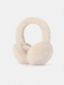 1PC Kids Winter Ear Muffs, Warm Plush Ear Warmers For Boys & Girls, Foldable Ear Covers For Cold Weather - Multicolor - View 6