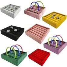 Small Square Velvet Jewelry Tray For Storing And Displaying Rings, Earrings And Bracelets, Multiple Colors Available, Suitable For Everyone - 11*11 Ring Tray - View 13