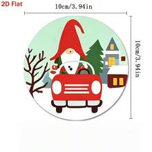 Best-Selling Christmas Style 8PCS Printed Pattern Design PET Non-Slip Coasters, Home Kitchen Decor Accessories, Suitable For Various Holiday Gatherings, Party Gifts, Christmas, Christmas Decoration - PET Coaster LDX2667 - View 4