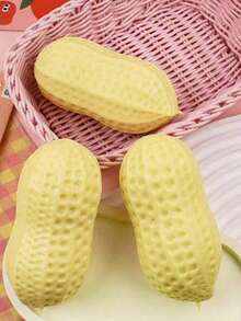 1pc-Peanut Squishies(Please Check The Size Chart Before Ordering,It ContainsImportant Information)Peanut Shaped,Suitable For Office Relaxation/Party Interaction,Ideal Gift For Birthday,Holiday And Family Gathering,Squishy Item ,Suitable For Placement - Upgraded Version - View 5