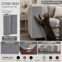 7pcs Self-Adhesive Cuttable Cat Scratch Protector Roll, Solid Color Multi-Function Durable, Self-Adhesive Backing No Nails Needed, Freely Cuttable, Suitable For Sofa Armrests, Chair Edges, Wall Corners, Table Legs And Bed Sides - 40*100cm - View 15