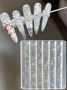 limitpretty 1pc Vintage Court Style Sword Blade Butterfly Chain Candle Holder Cross European Nail Art Silicone Mold - Multicolor - View 3