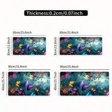 Extra Large Colorful Butterfly Desk Mat - High-Quality Non-Slip Rubber Base Mouse Pad | Vibrant Underwater Scene Design, Gaming & Office Decor Gift, Large Size Mouse Pad - Iridescent Butterfly - View 8