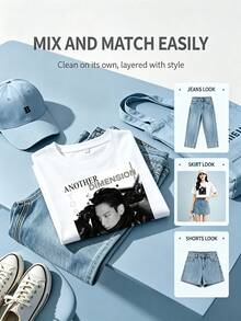 BIGBANGTOP Personal Album "Another Dimension" Cover Print T-Shirt For Choi Seung-Hyun Fans - White - View 5