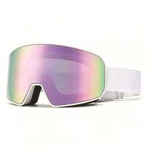 Winter Adult Ski Goggles, Double Layer Anti-Fog Ski Goggles, Suitable For Snowboard/Ski, Full Frame High Definition Wide Field Of View Outdoor Sports Eyewear - Multicolor - View 2