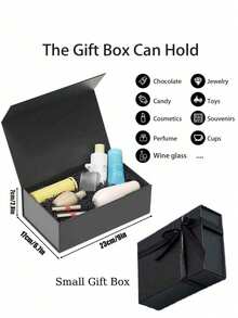 Black Ribbon Gift Box, High-End Birthday Christmas Packaging Box, Bridesmaid Groomsman Gift Charming Gift Box, Large Sturdy Clothing Storage Box, Cute Luxury Gift Souvenir Box, Holiday Party Gift Supplies - A - View 10