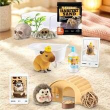 ZURU MY MINI Cute Mini Pet Sweetheart Companion Decor Dog, Chick, Spider, Hedgehog, Rabbit, Hamster, Hippo, Capybara, Kitten - Multicolor - View 6