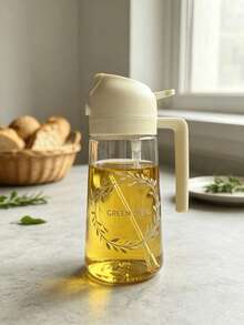 1pc Leak-Proof Dual-Head Oil Bottle (Custom Pattern) Plastic Material Dual-Squeeze Nozzle Design Ideal For Cooking, Frying, Salad, Sauce, BBQ, Air Fryer, Outdoor Picnic, Home Kitchen, Easy To Clean And Durable, Essential Kitchen And BBQ Supplies, Random Color - View 13