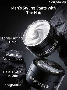 MOFAJANG Clay Penata Rambut Matte Zero-Feel Pria 100ml, Hasil Akhir Matte, Pembentuk Kuat & Tekstur Alami, Daya Tahan Lama, Matte & Bervolume, Tegak & Bergaya, Wangi, Mudah Dioleskan dan Diratakan untuk Penataan Sederhana - tanah liat rambut - View 3